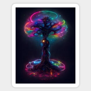 Cosmos Wishing Tree of Life and Dreams Sticker